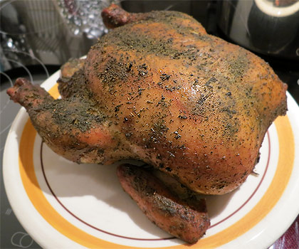 Hähnchen Mediterran aus dem Water Smoker